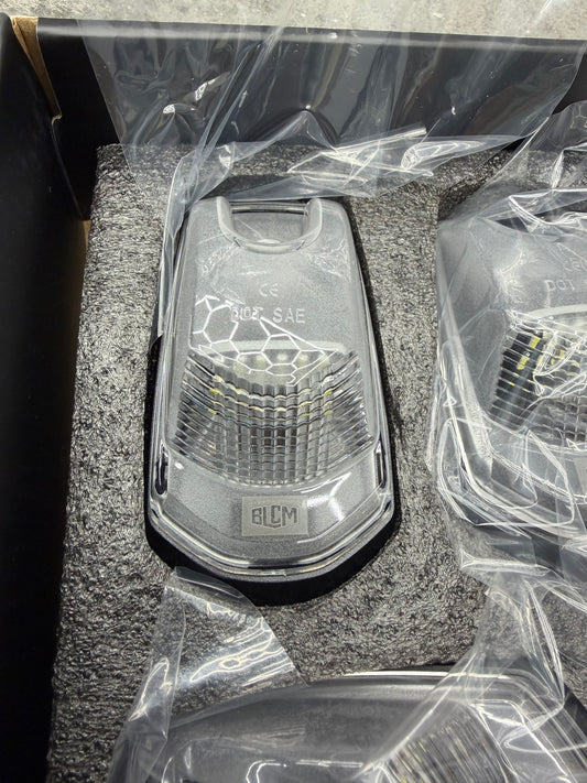 BLCM IRONCLAD (WHITE) LED Cab Roof Lights – 2017+ Ford Super Duty (Clear, Smoked or Paint-Matched)